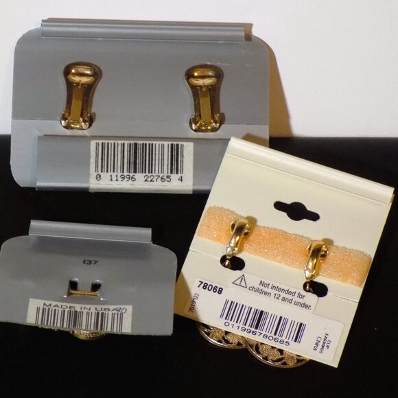 Lot of 5 New 1928 Floral Brooch, Necklaces, Clip-On & Drop Earrings Bundle - Picture 7 of 11